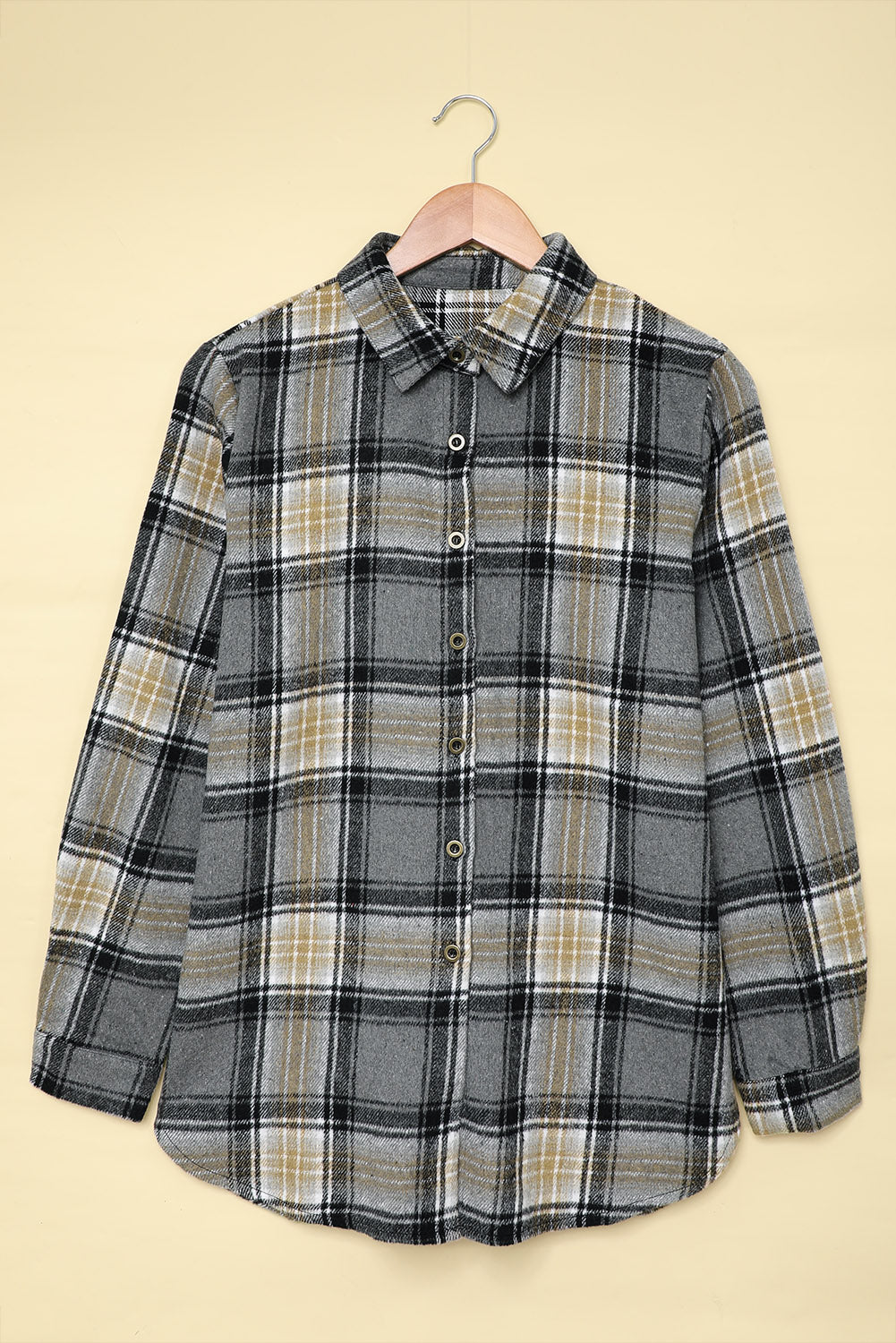 Plaid Button Up Long Sleeve Shirt